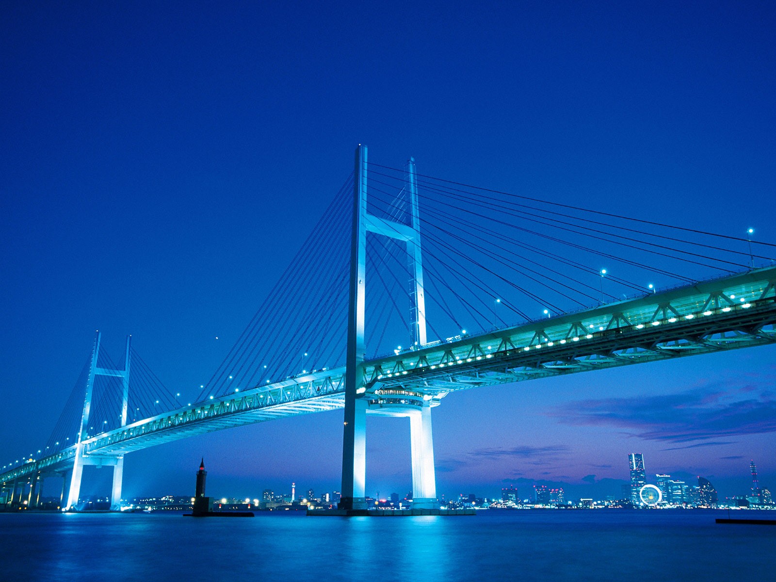 夜色桥景迷人画