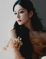 月宫仙子入凡尘：迪丽热巴鹅黄纱裙演绎绝美中秋浪漫